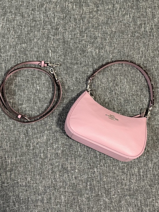 Coach Handbags - Coach Teri Shoulder Bag with Floral Applique in Lilac with Silver Hardware